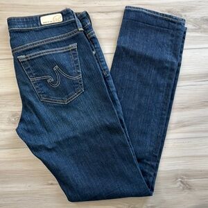 Ag Adriano Goldschmied Blue Straight Leg Jeans